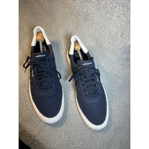 Adidas 3MC Vulc Low Canvas Trainers M12.5 EU42 B22707 Collegiate Navy/White - Picture 6 of 16